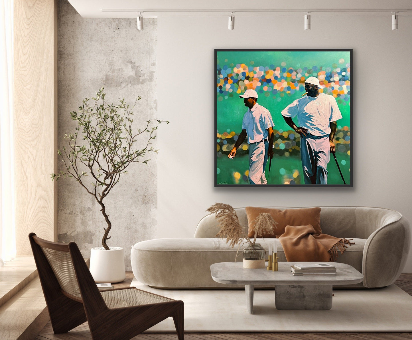 Legends on the Links - TIGER WOODS & MICHAEL JORDAN ART