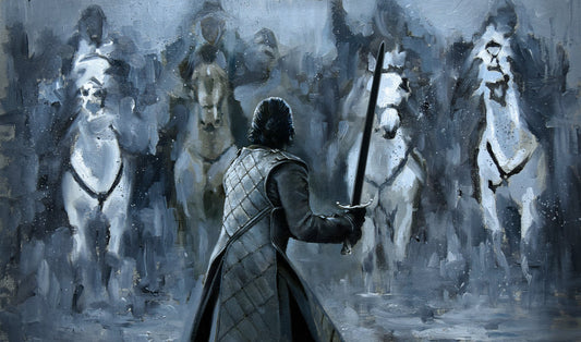King in the North - Game of Thrones - Jon Snow Art Print