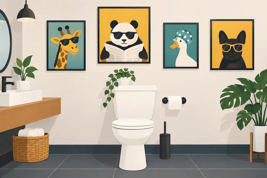 12 Funny Restroom Art Ideas With Real Personality