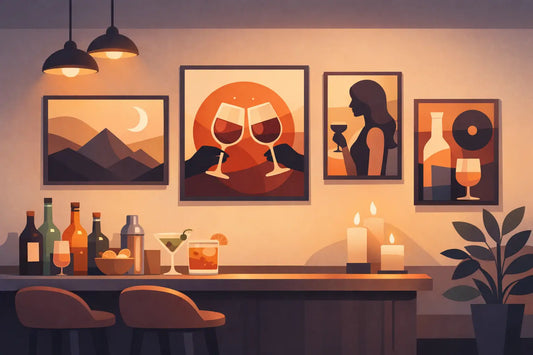 Home Bar Wall Art That Actually Sets the Mood