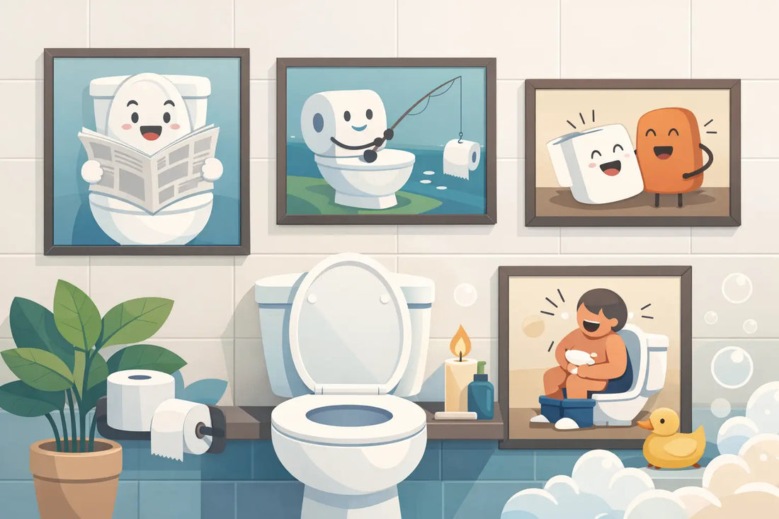 Funny Bathroom Wall Artwork That Gets a Laugh