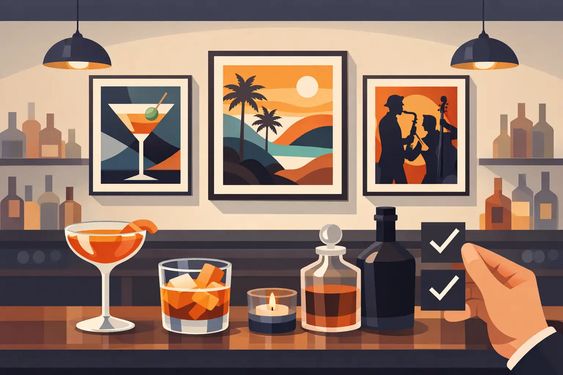 How to Choose Bar Art That Earns Its Pour