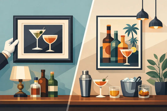 Signed Prints vs Posters for Your Home Bar