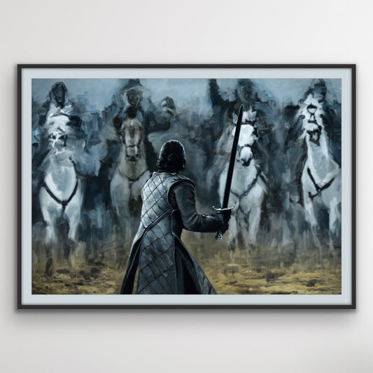 King in the North - Game of Thrones - Jon Snow Art Print