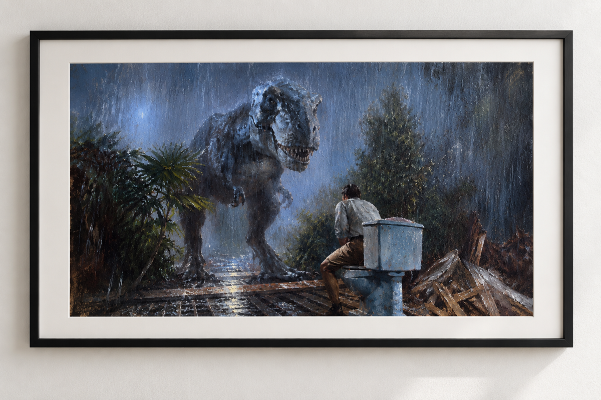 When you gotta go...Jurassic Park