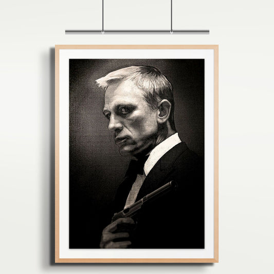 007 Daniel Craig Print